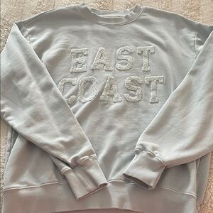 Cupcakes & Cashmere Light Blue Crewneck Sweater